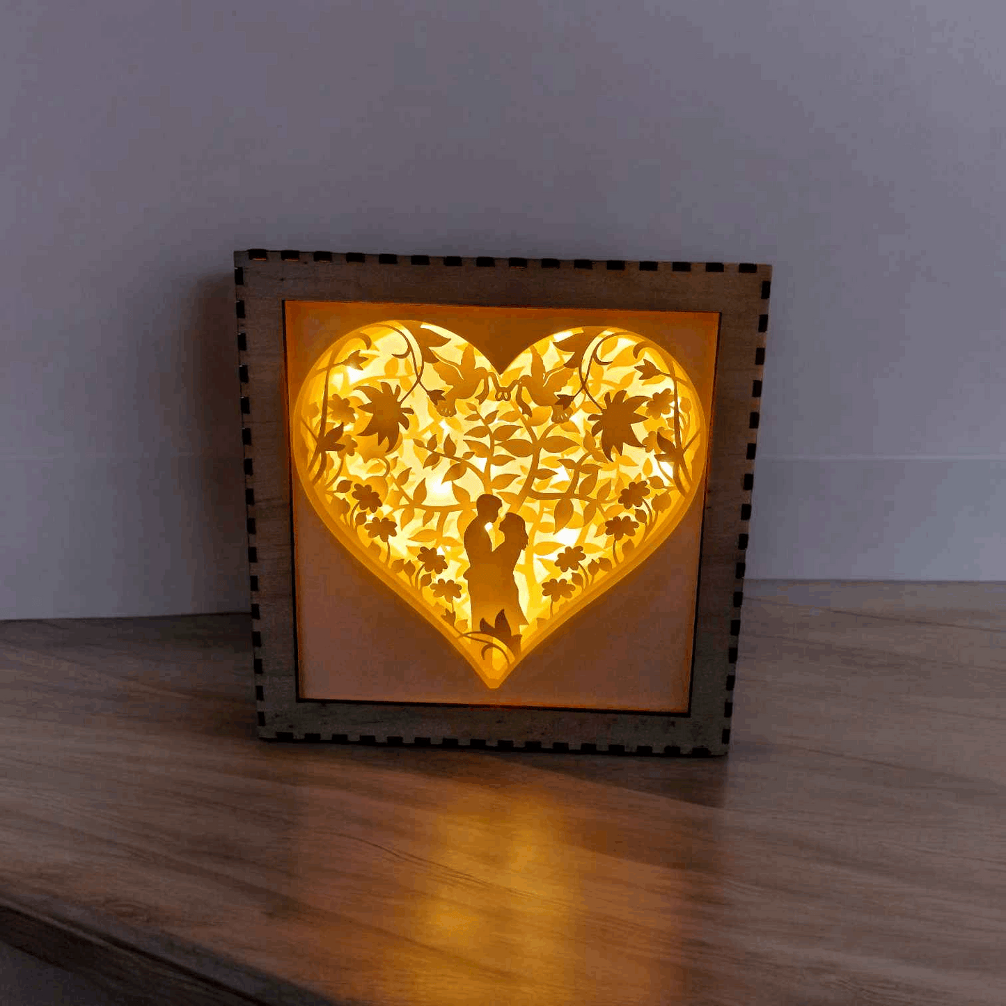 Coeur Fleuri - Fichier Lightbox Coeur Fleuri - LIJO CREA