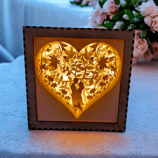 Coeur Fleuri - Fichier Lightbox Coeur Fleuri - LIJO CREA