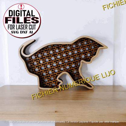 Découpe Chat 3 Modèles - Fichier Chat Rotin à Télécharger - LIJO CREA
