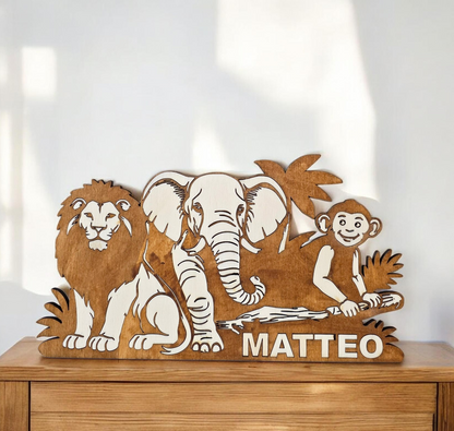 Animaux Jungle decoration murale