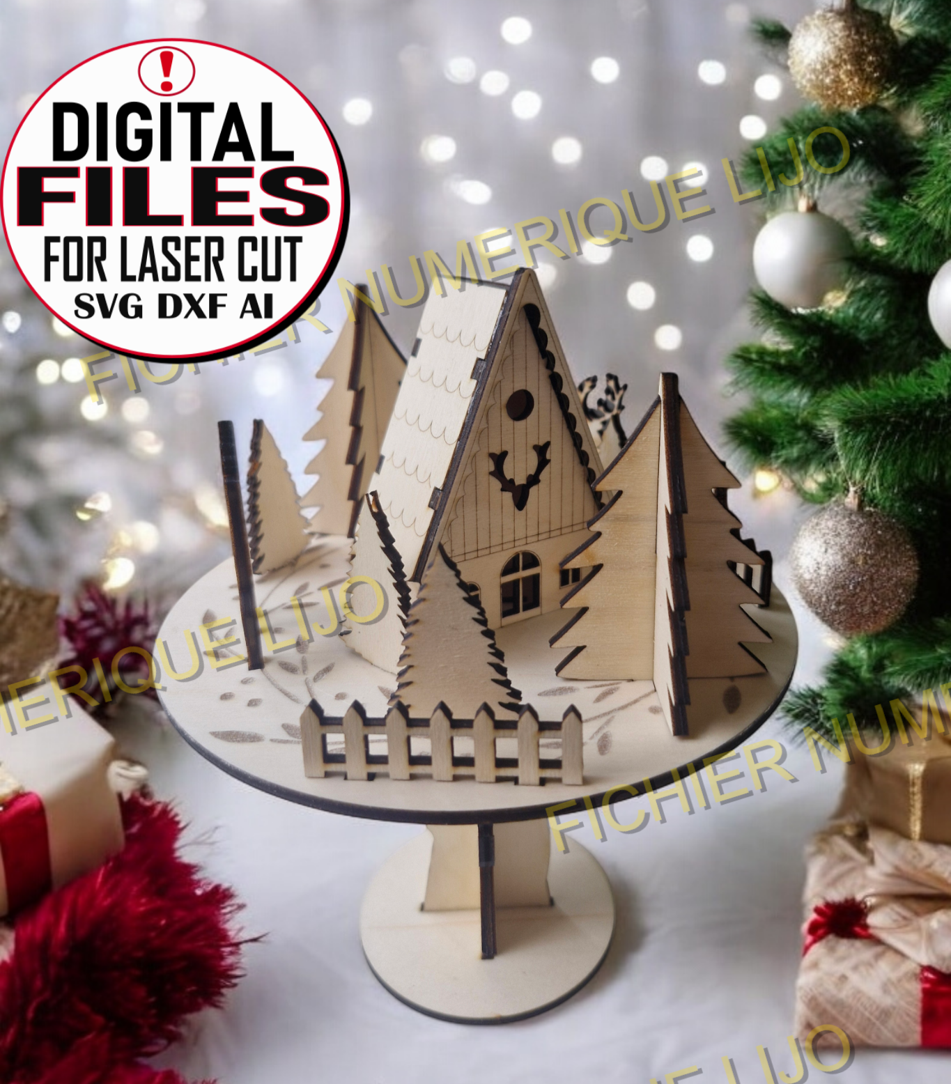 Fichier arbre Noël SVG