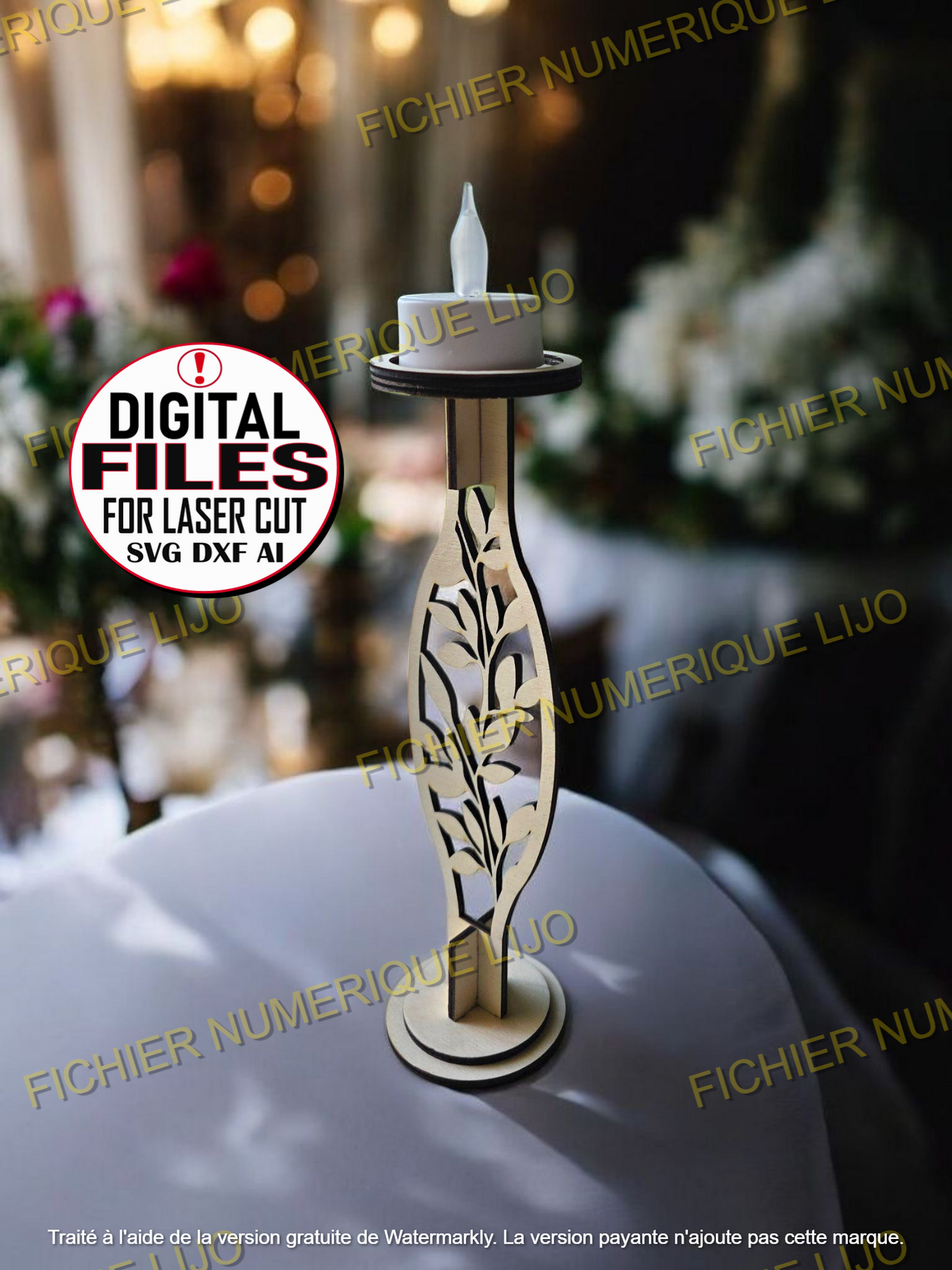 Fichier Bougeoir Feuille