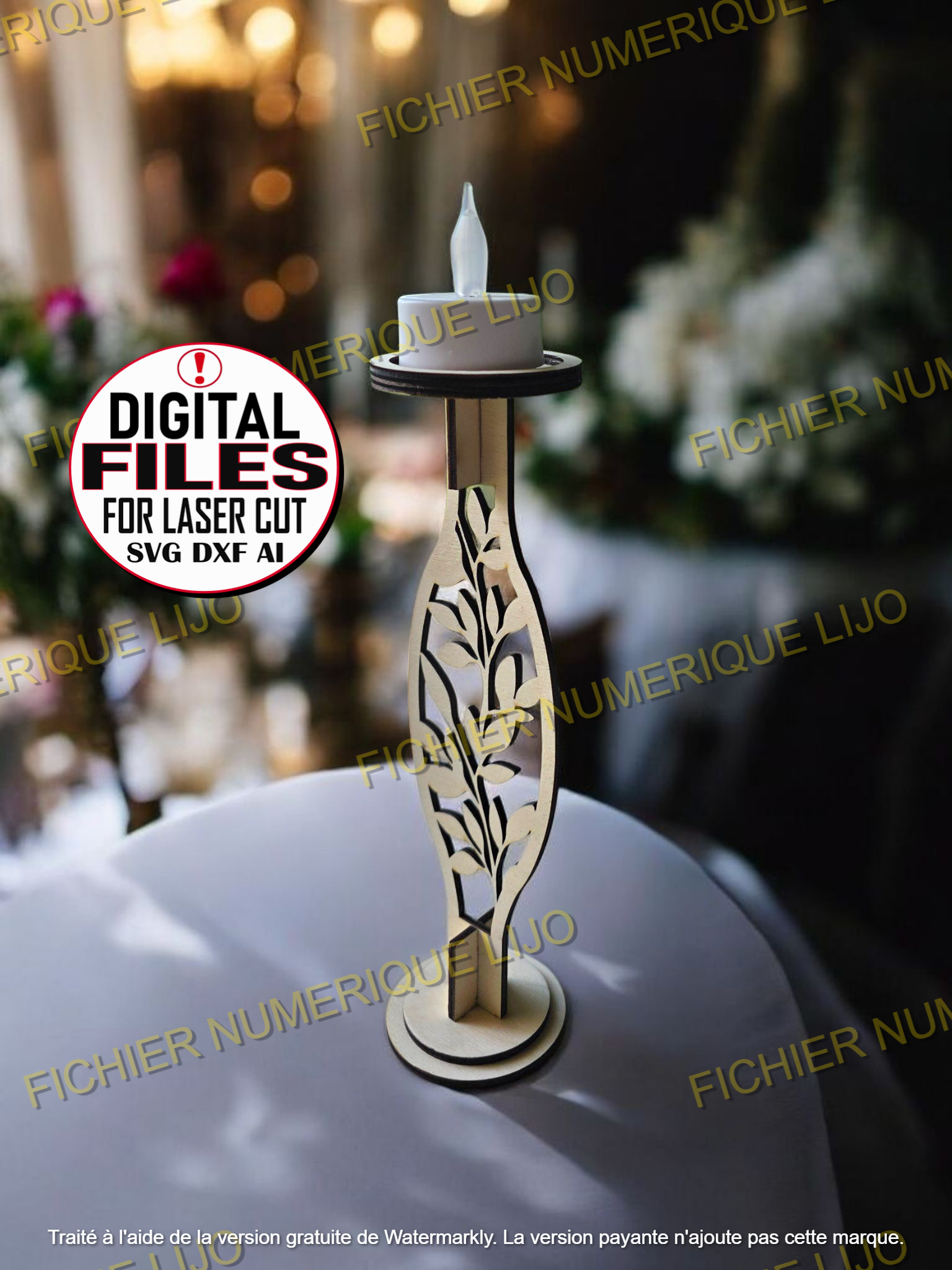 Fichier Bougeoir Feuille