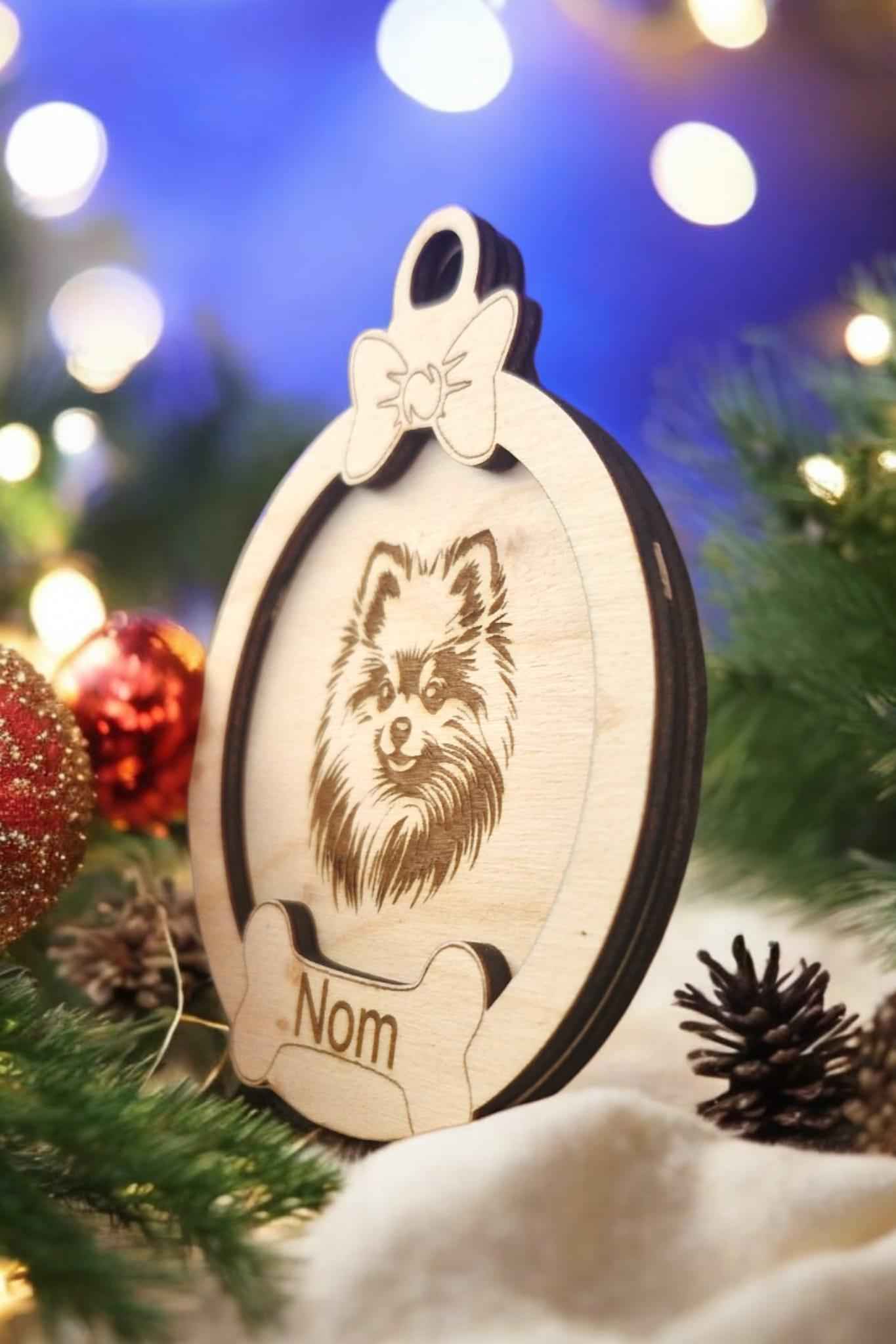 Boule de Noël chien personnalisée - Boule de Noël chien unique - LIJO CREA