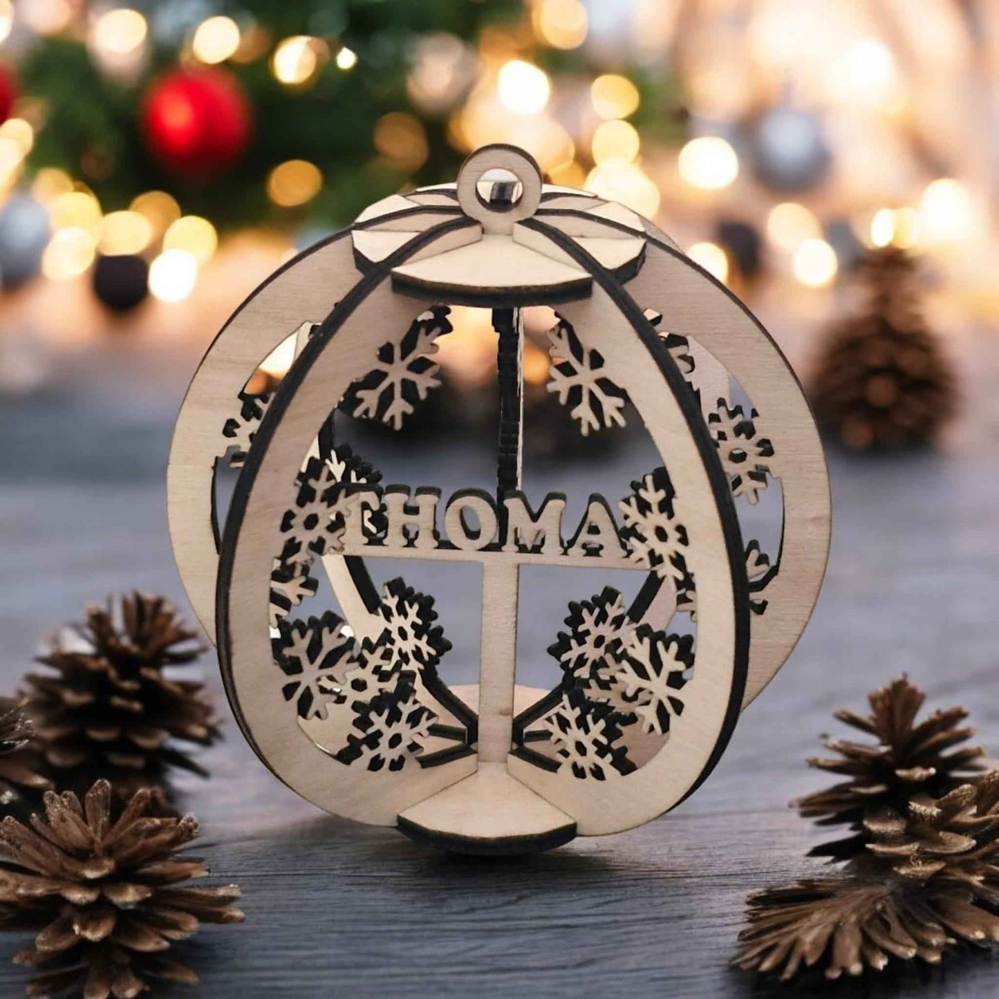 Boules Noël 3D personnalisées unique pour des fêtes mémorables - LIJO CREA