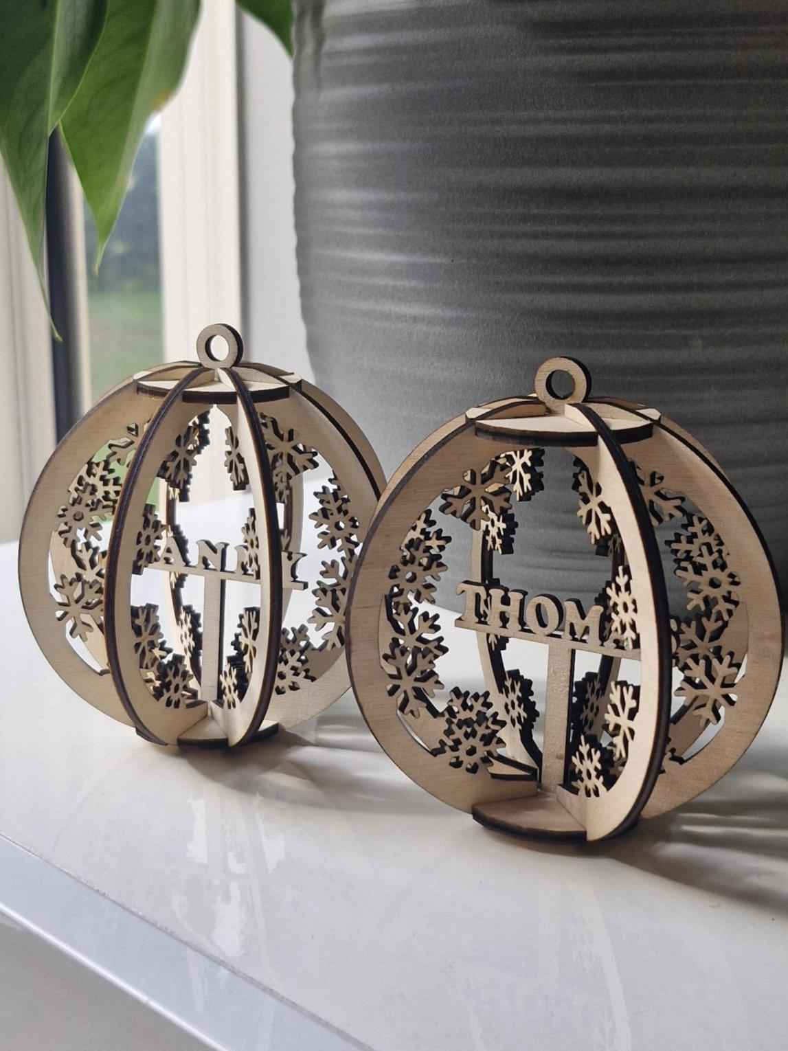 Boules Noël 3D personnalisées unique pour des fêtes mémorables - LIJO CREA