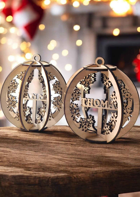 Boules Noël 3D personnalisées unique pour des fêtes mémorables - LIJO CREA