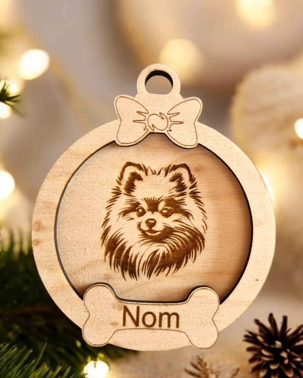 Boule de Noël chien personnalisée - Boule de Noël chien unique - LIJO CREA