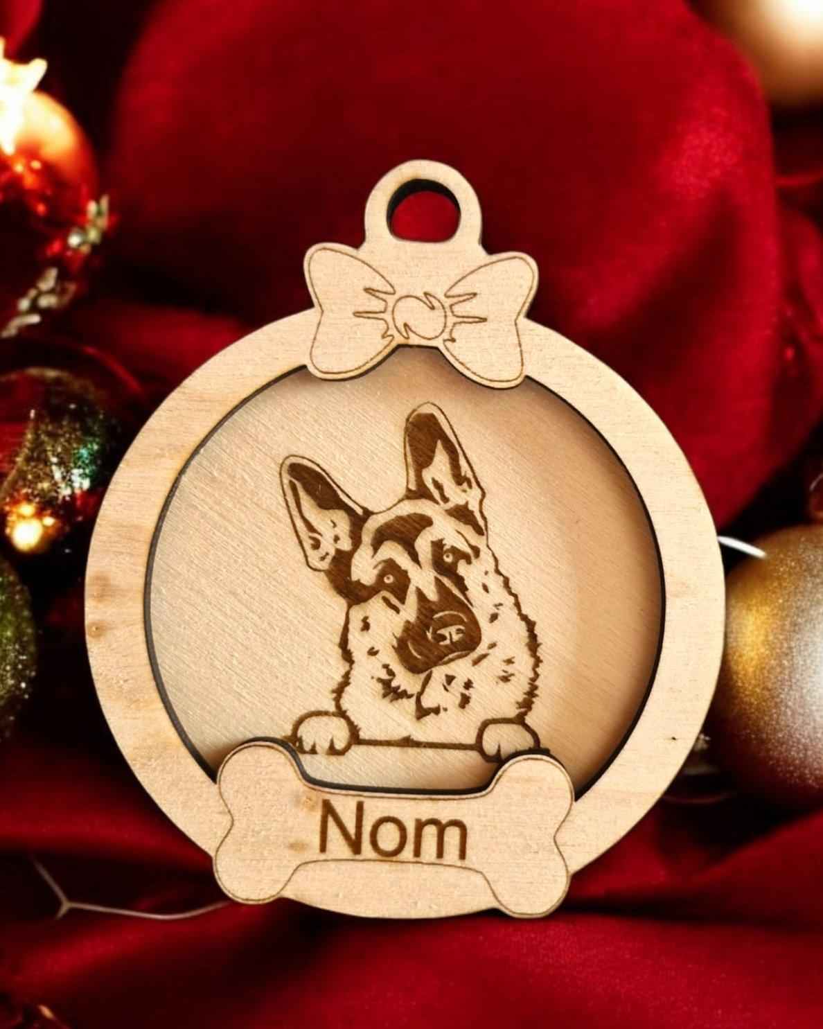 Boule de Noël chien personnalisée - Boule de Noël chien unique - LIJO CREA