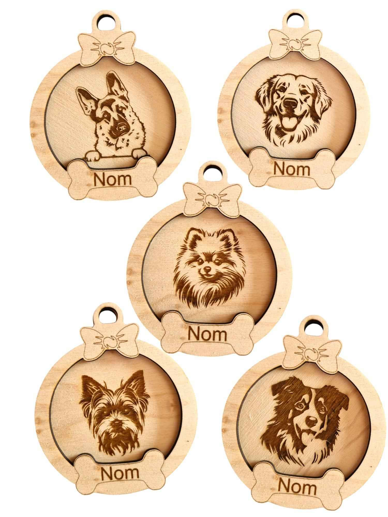 Boule de Noël chien personnalisée - Boule de Noël chien unique - LIJO CREA
