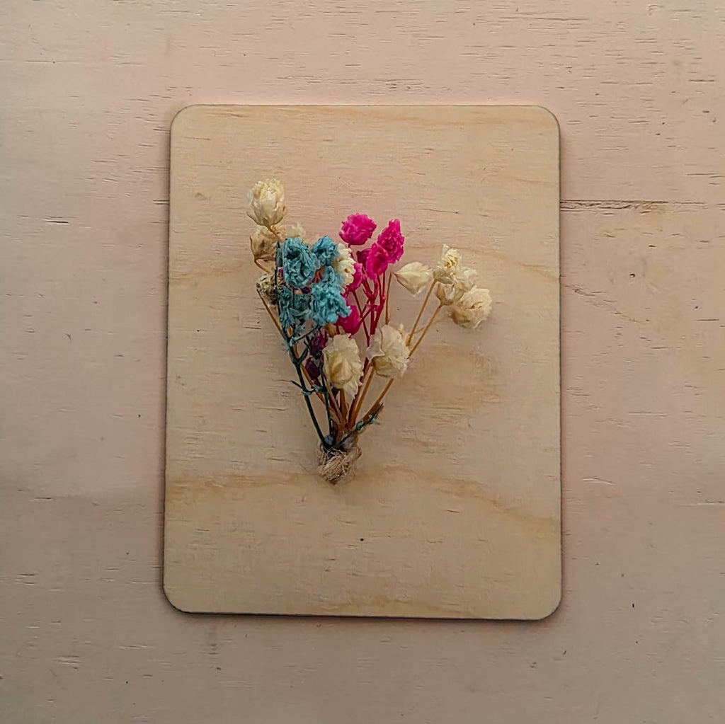 Décoration Fête des Mères fête des mamies en bois personnalisée – Bouquet de fleurs à accrocher idée cadeau original