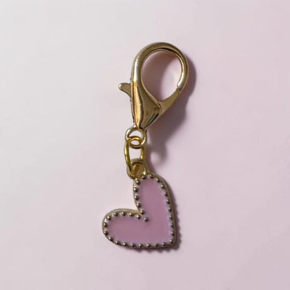 Porte clés doré coeur gravé