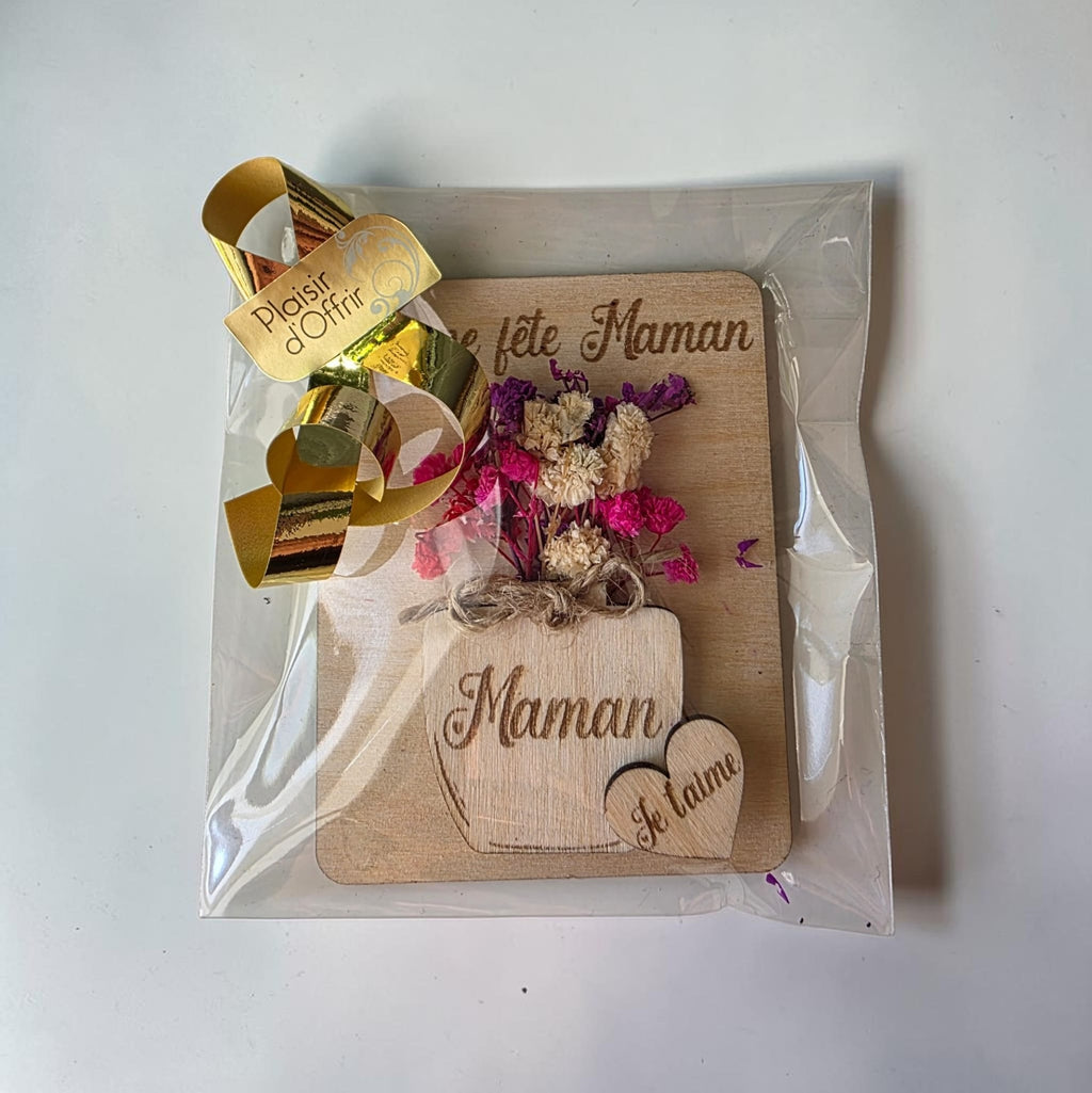 Magnet Fete des Meres bouquet de fleurs
