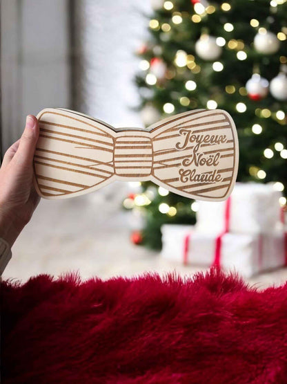 Boite noeud papillon et Cravate bois