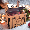Coffre en bois Noël anniversaire pour un cadeau unique boite cadeau original - LIJO CREA