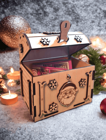 Coffre en bois Noël pour un cadeau unique - LIJO CREA
