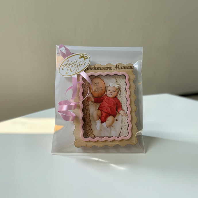 cadre photo magnet personnalise impression 3d bois idee cadeau 