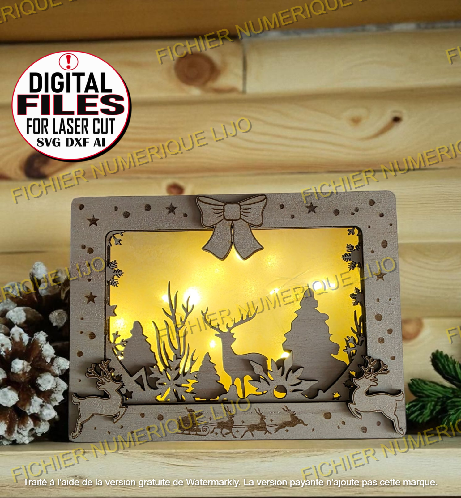 Fichier Cadre LIghtbox Noel