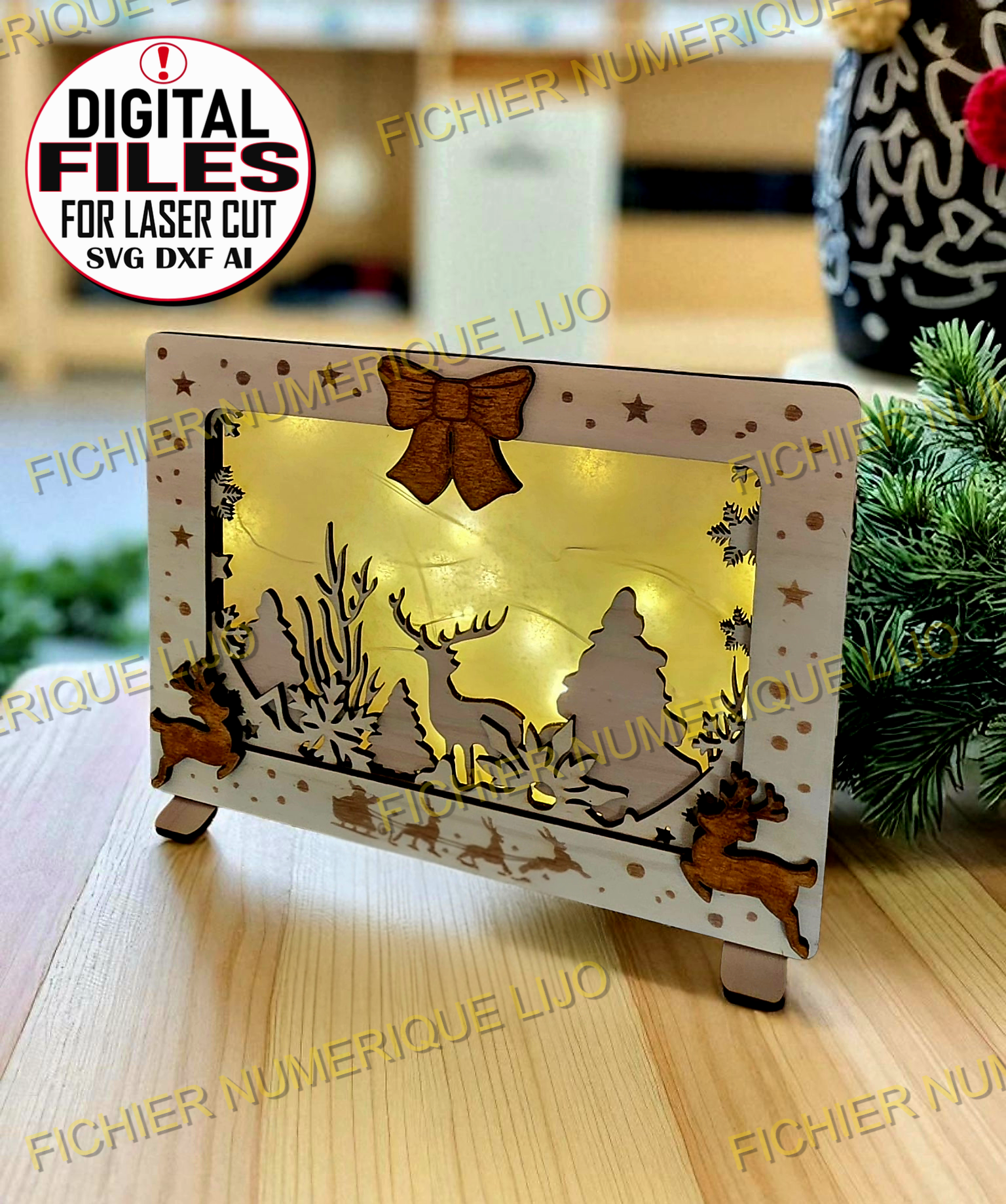 Fichier Cadre LIghtbox Noel