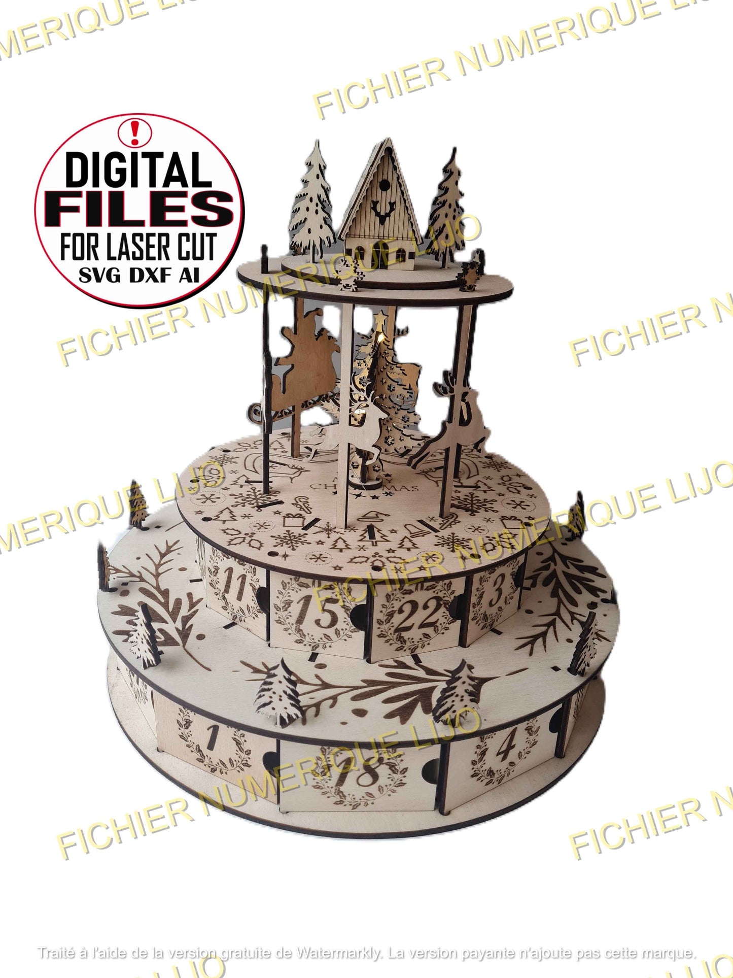 Fichier calendrier Avent Manege