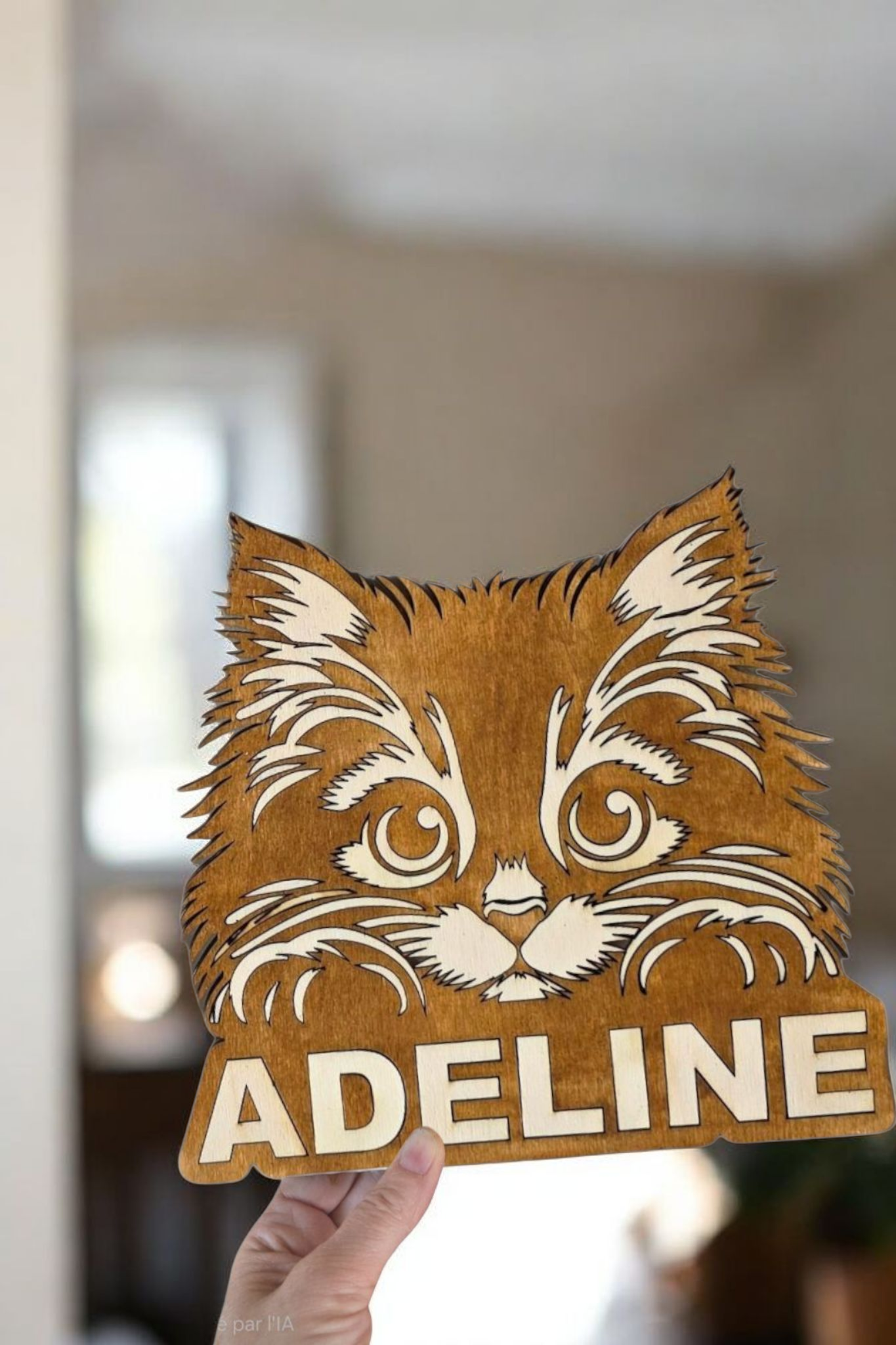 chat decoration murale chambre enfant 