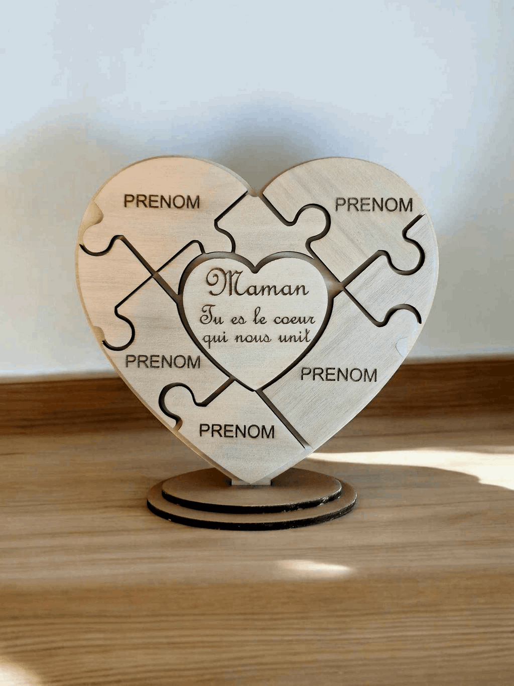 Coeur puzzle cadeau fête des mères - LIJO CREA