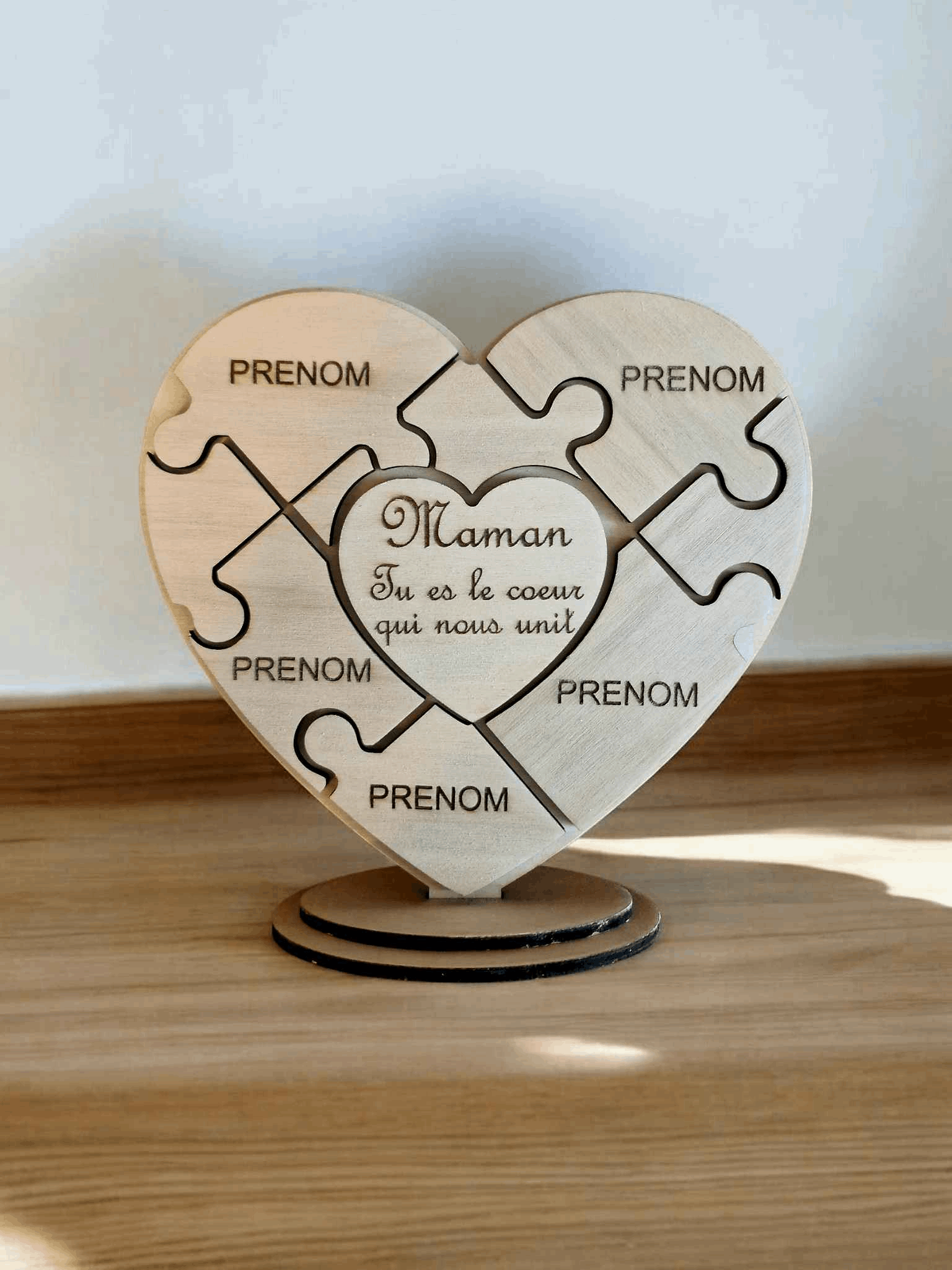 Coeur puzzle cadeau fête des mères - LIJO CREA