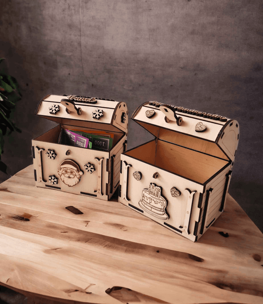 Coffre en bois Noël pour un cadeau unique - LIJO CREA
