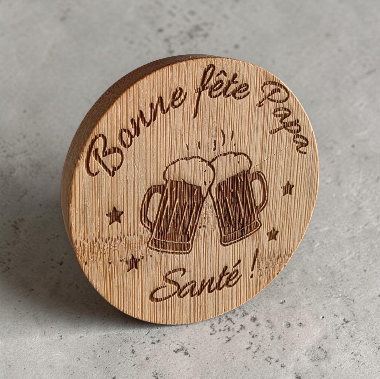 décapsuleur magnétique fête des pères idée cadeau papa papi magnet frigo personnalisé
