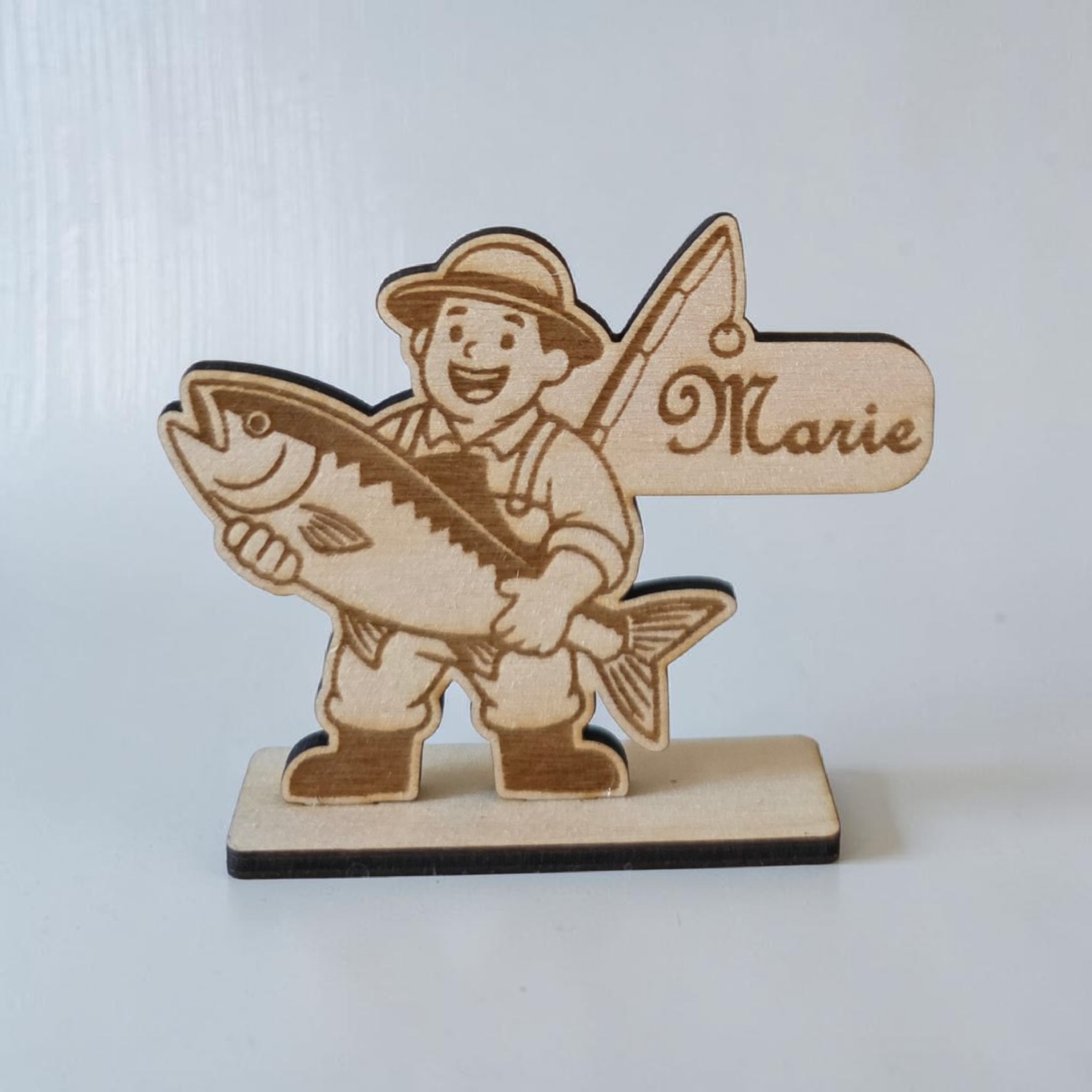 marque place pêcheur pêche poisson déco table fête des pères 
