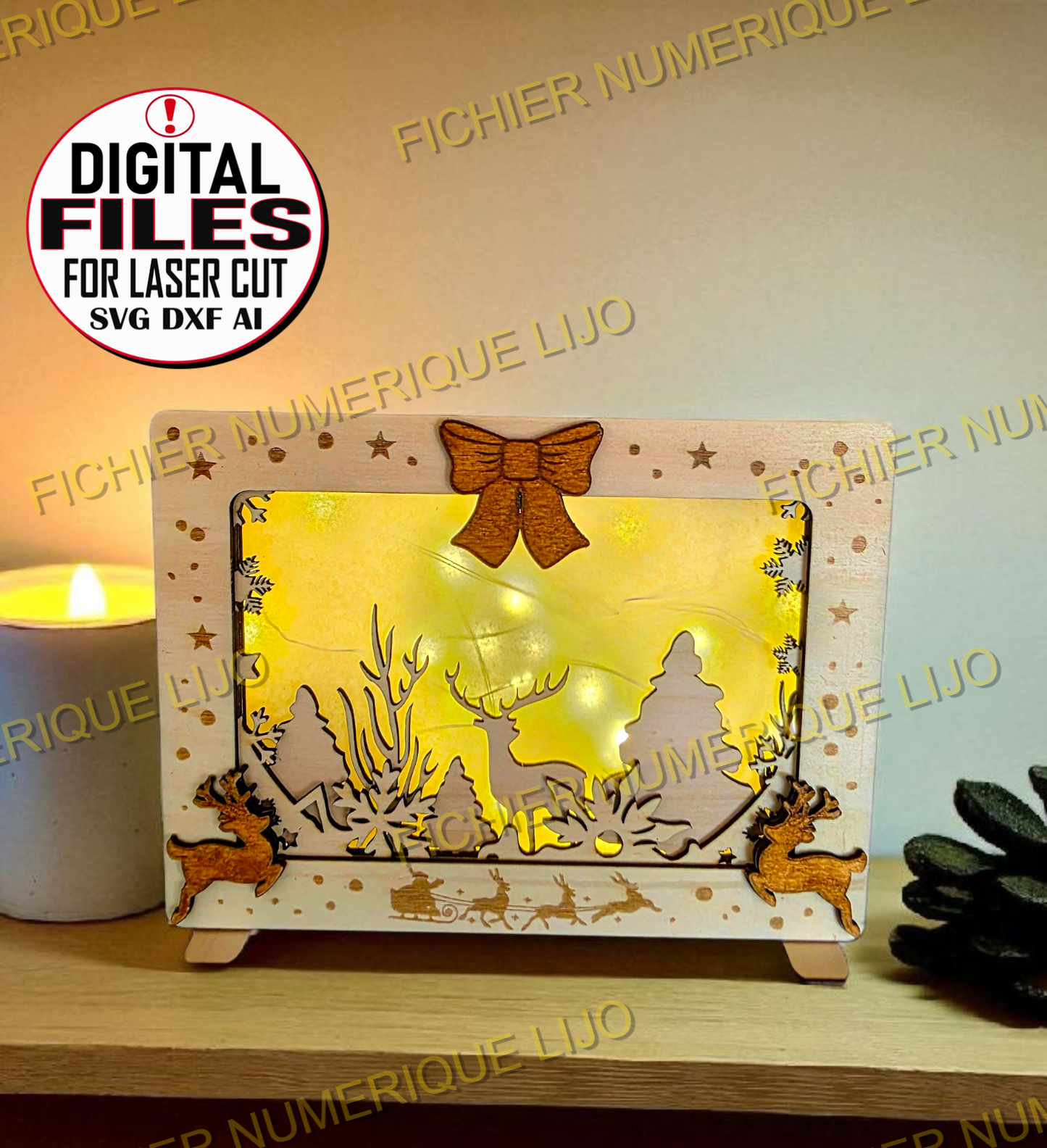 Fichier Cadre LIghtbox Noel