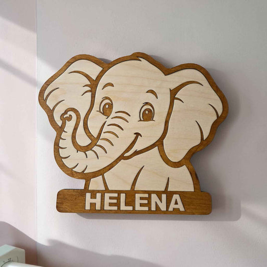 Décoration murale bébé éléphant
