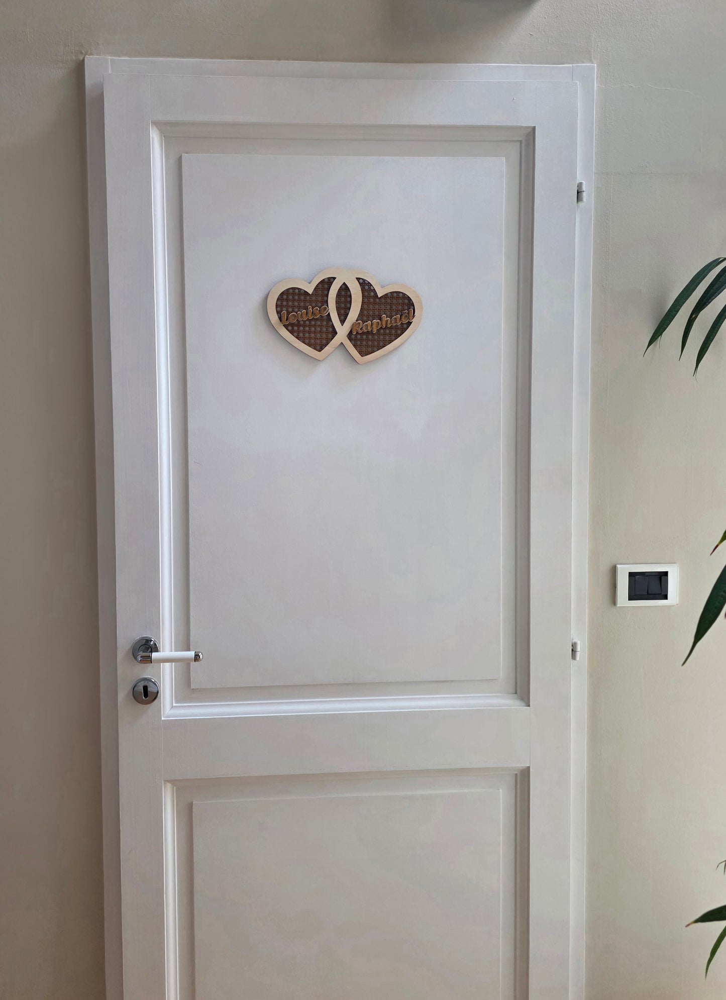 decoration murale porte prenom