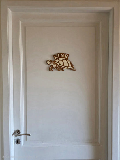 decoration porte tortue bois decoration