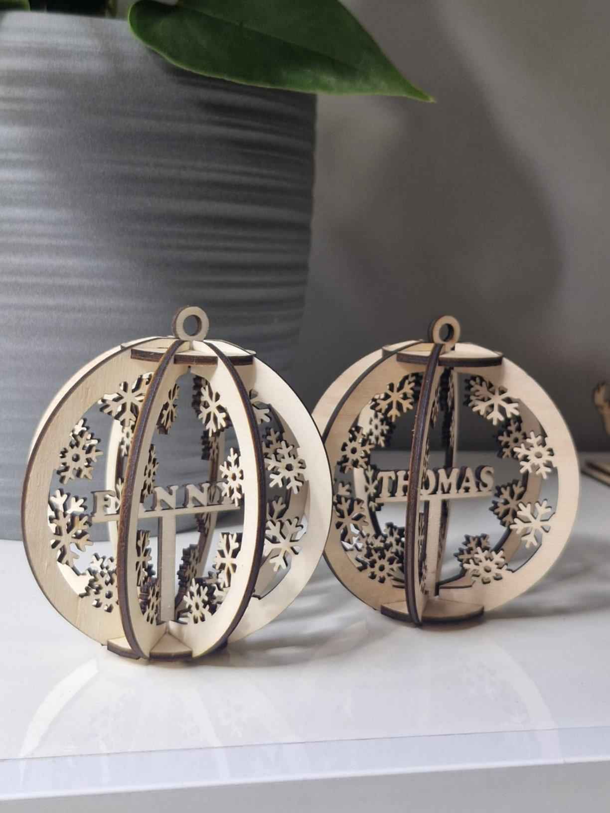 Boules Noël 3D personnalisées unique pour des fêtes mémorables - LIJO CREA