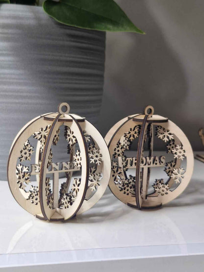 Boules Noël 3D personnalisées unique pour des fêtes mémorables - LIJO CREA