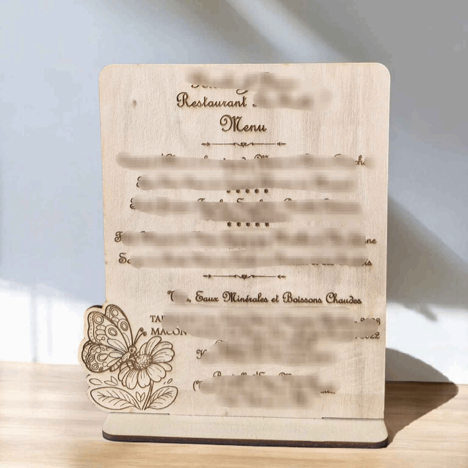 Menu en bois personnalisable - Créez votre menu personnalisé - LIJO CREA