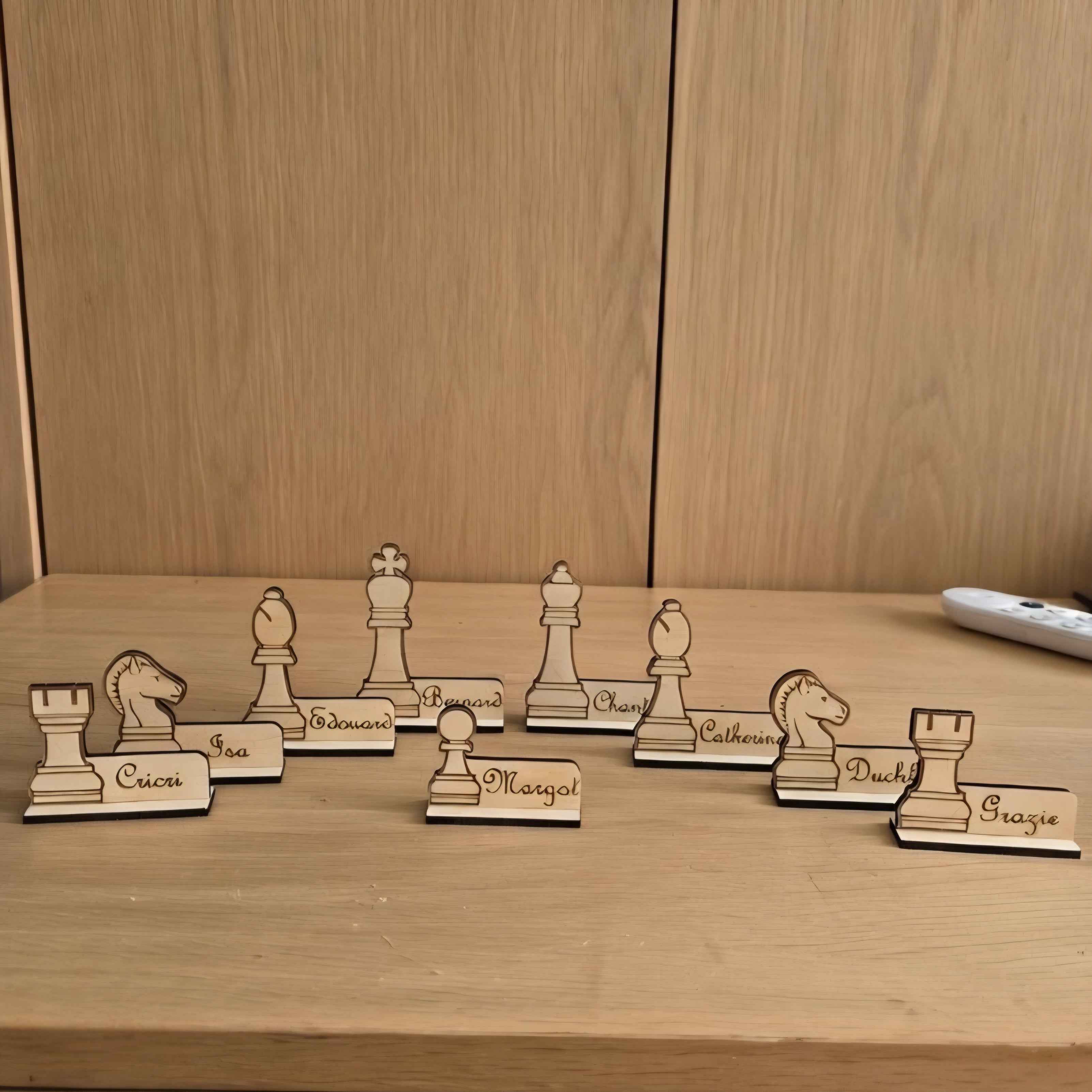 Marque place pièces d’échecs