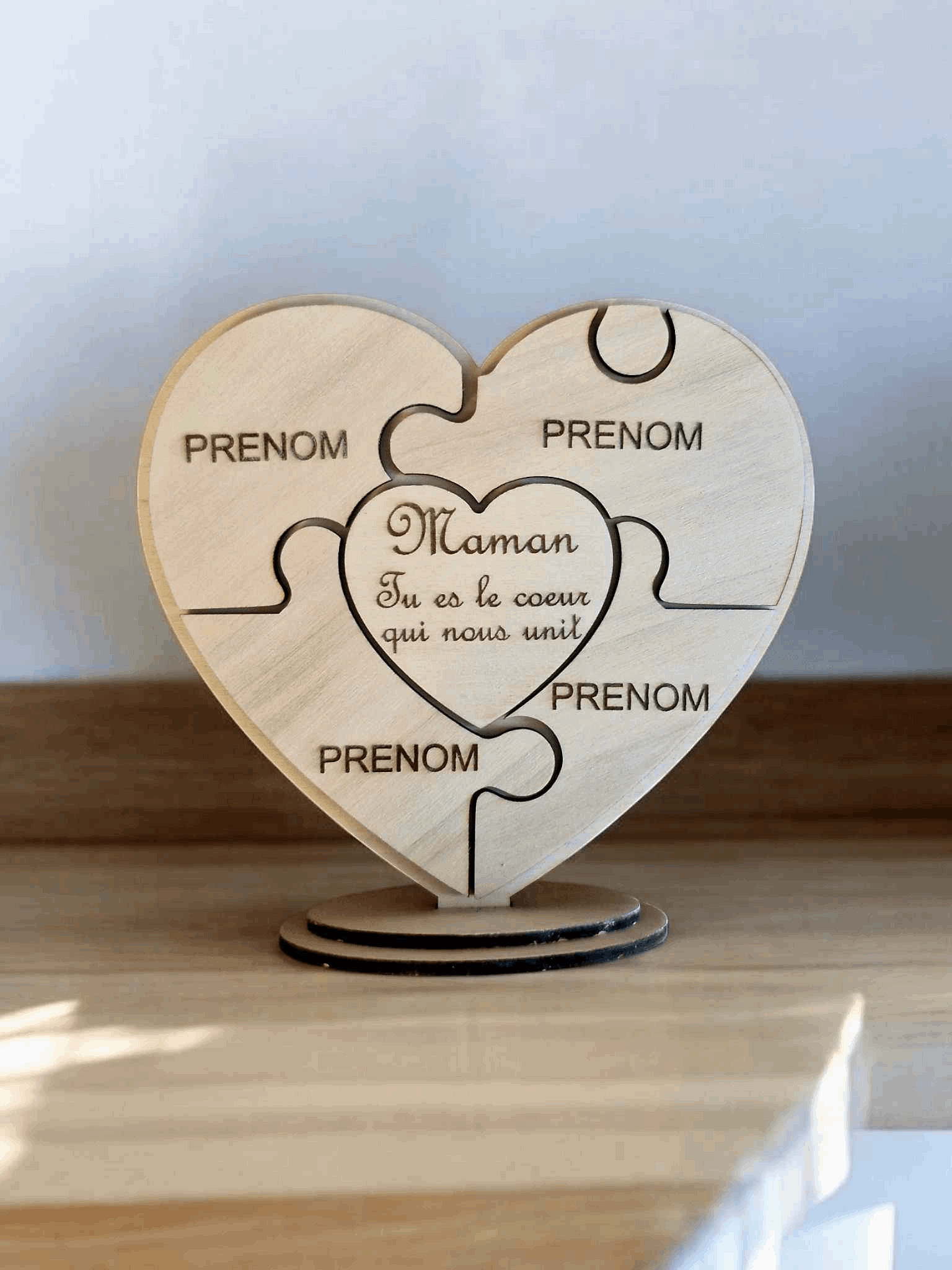 Coeur puzzle cadeau fête des mères - LIJO CREA