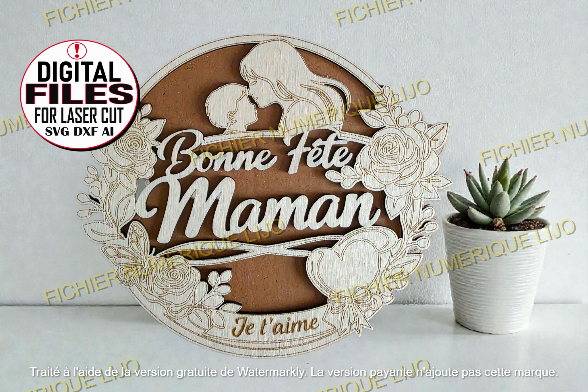 Fichier décoration fête des mères