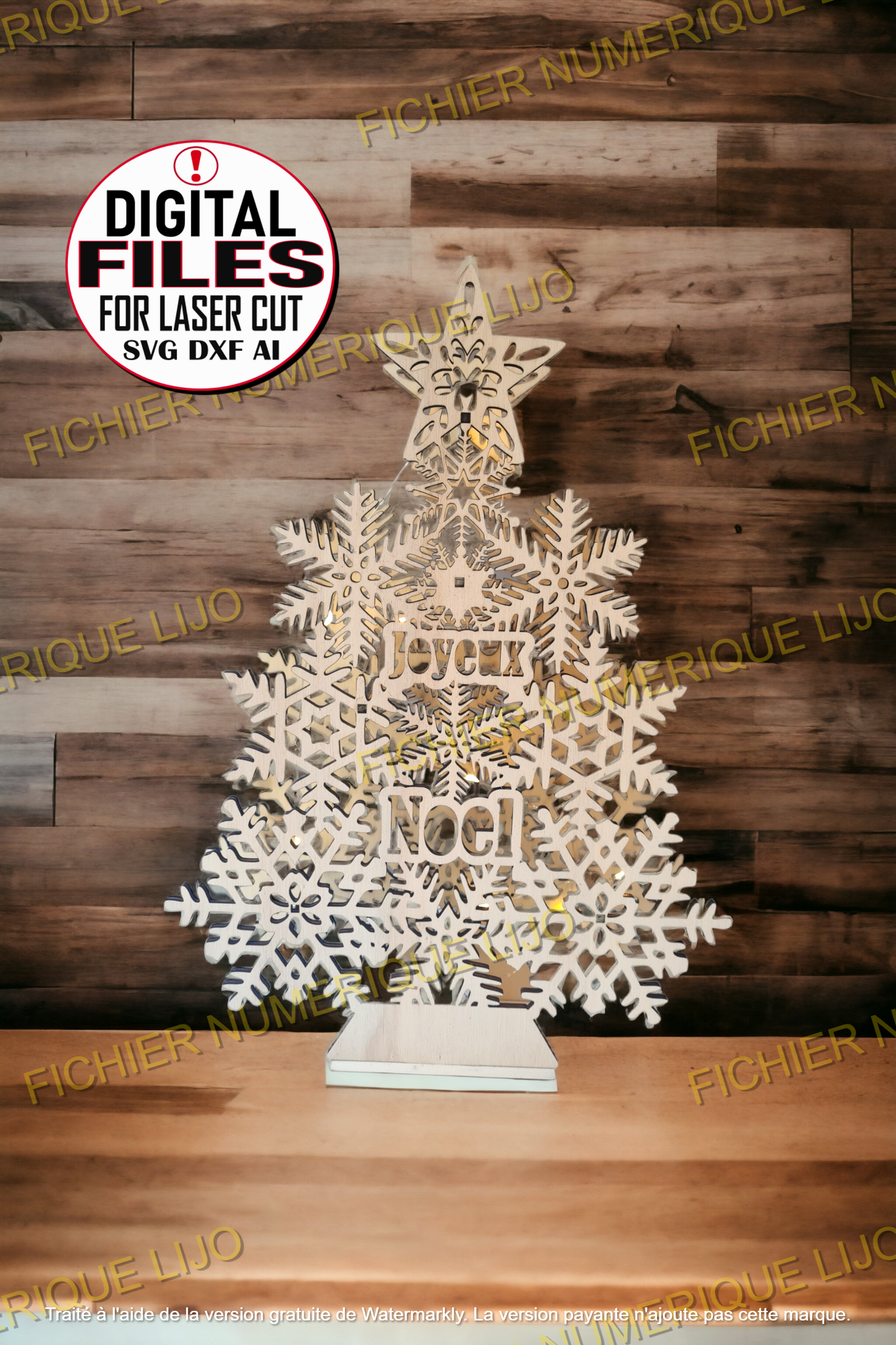 Fichier Sapin Flocon