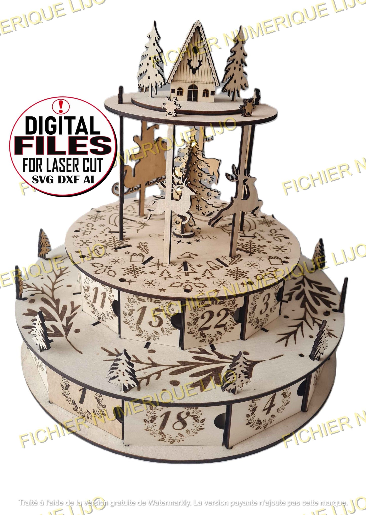 Fichier calendrier Avent Manege