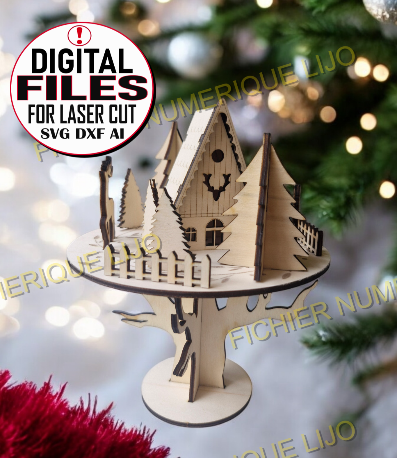Fichier arbre Noël SVG
