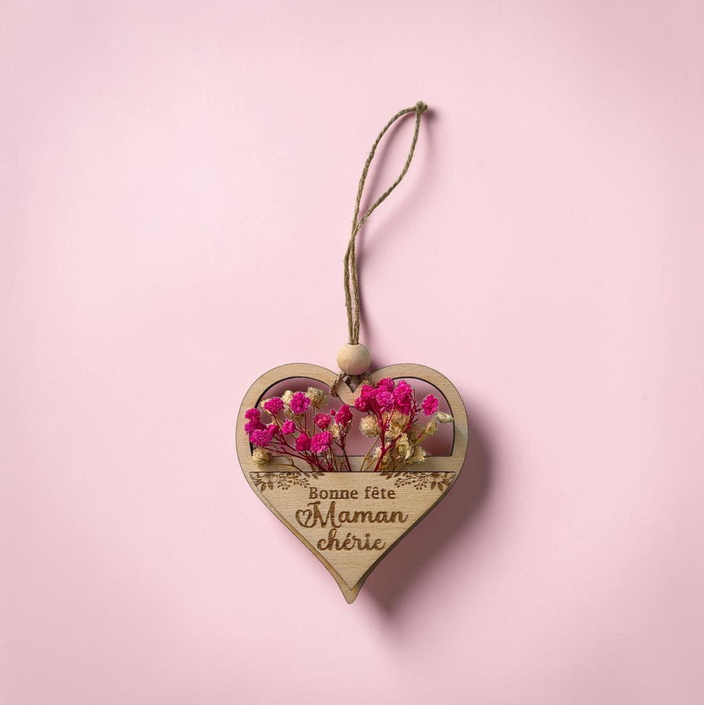 magnet aimant fête des mères mamans mamies fleurs bois personnalisé idée cadeau original unique 