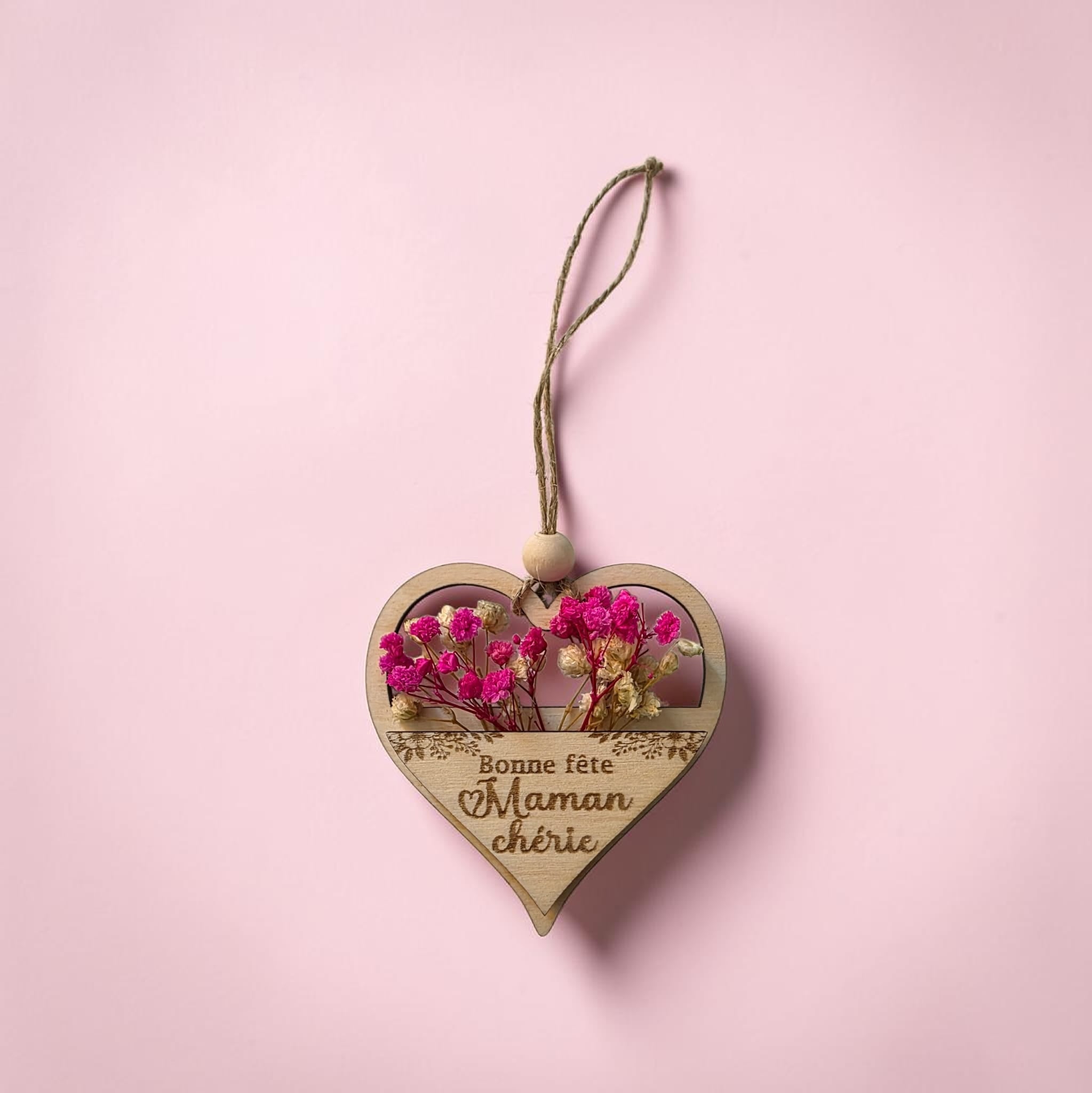 magnet aimant fête des mères mamans mamies fleurs bois personnalisé idée cadeau original unique 