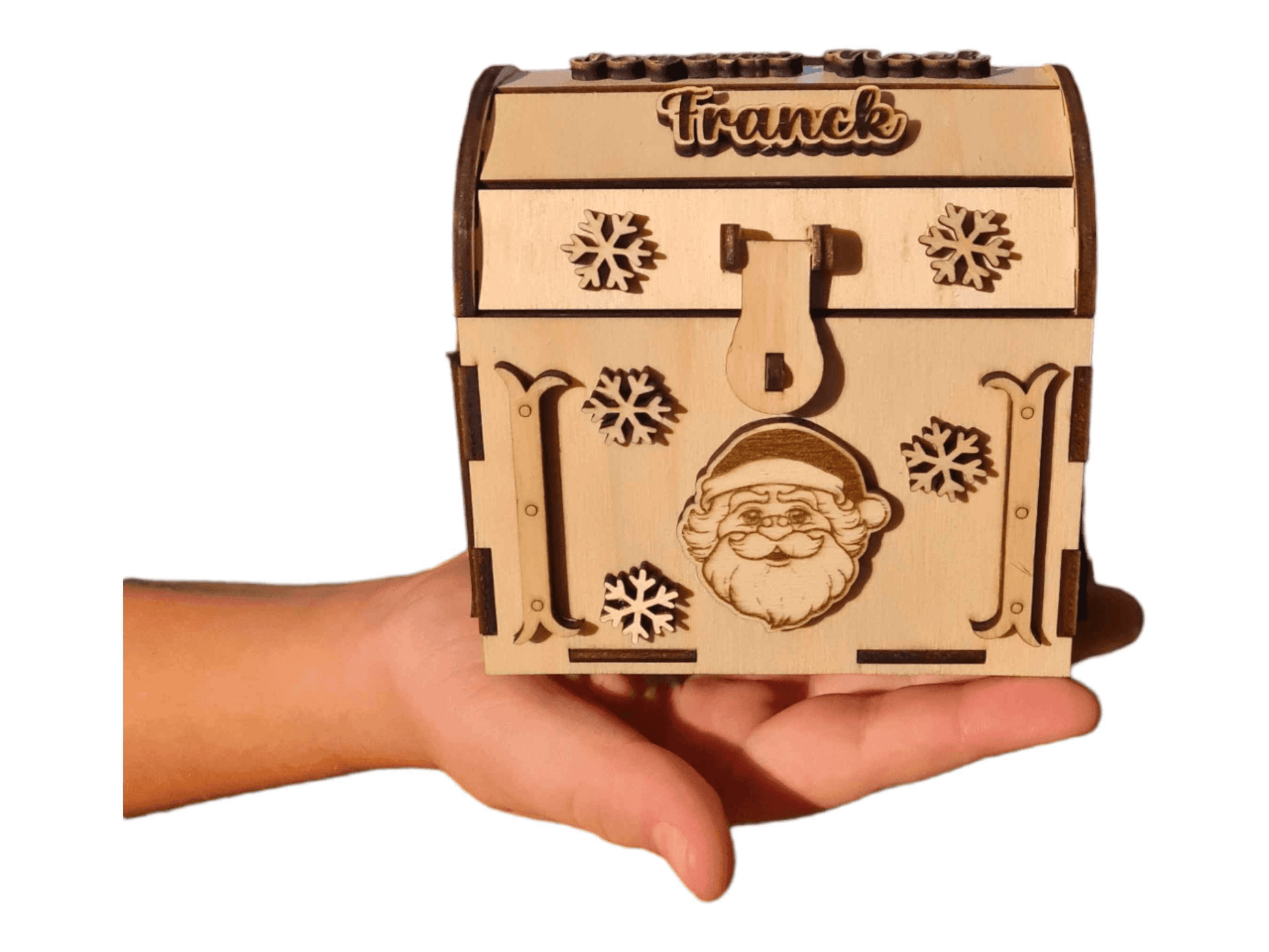 Coffre en bois Noël pour un cadeau unique - LIJO CREA
