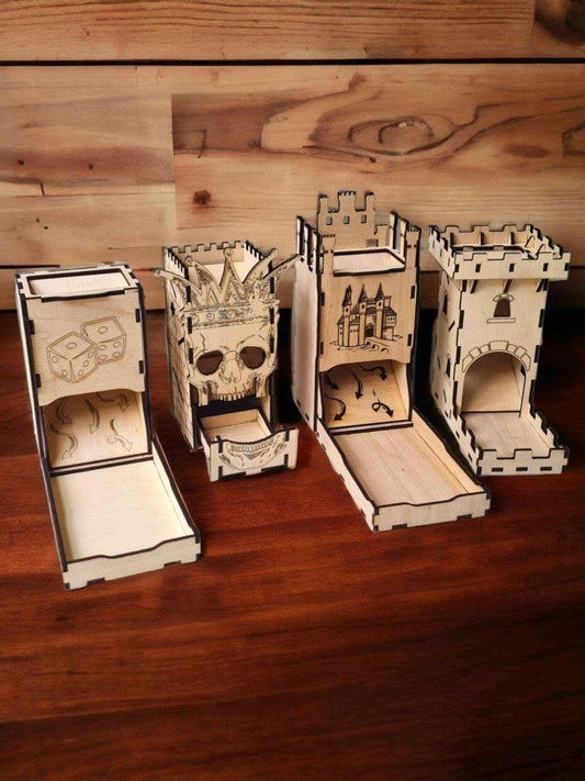 Tour à dés en bois - Elégance et praticité à vos jeux de société - LIJO CREA