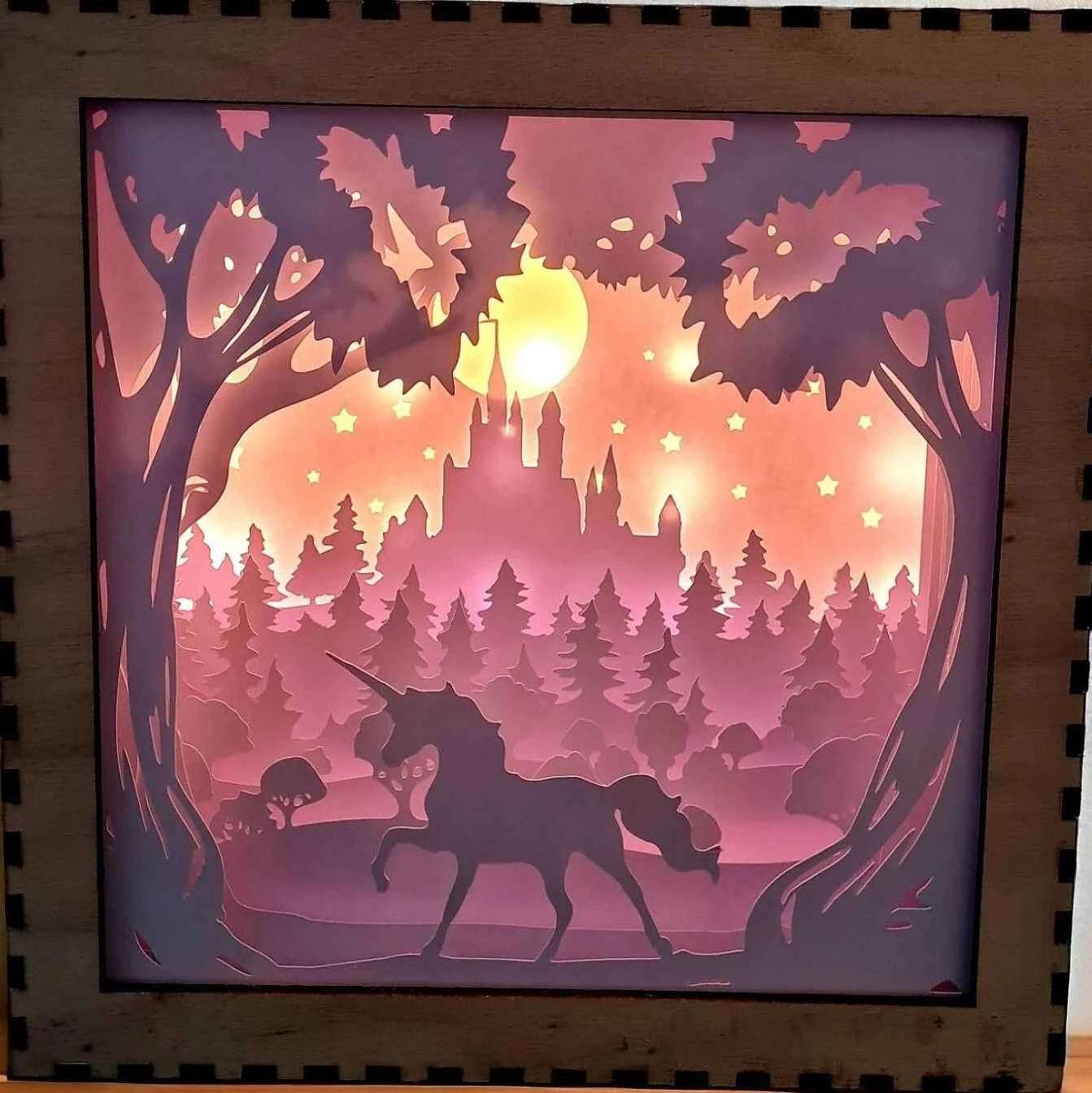 Licorne - Fichier Lightbox Licorne pour un Éclairage Magique - LIJO CREA