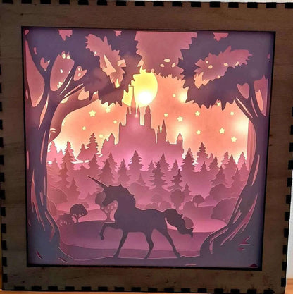 Licorne - Fichier Lightbox Licorne pour un Éclairage Magique - LIJO CREA