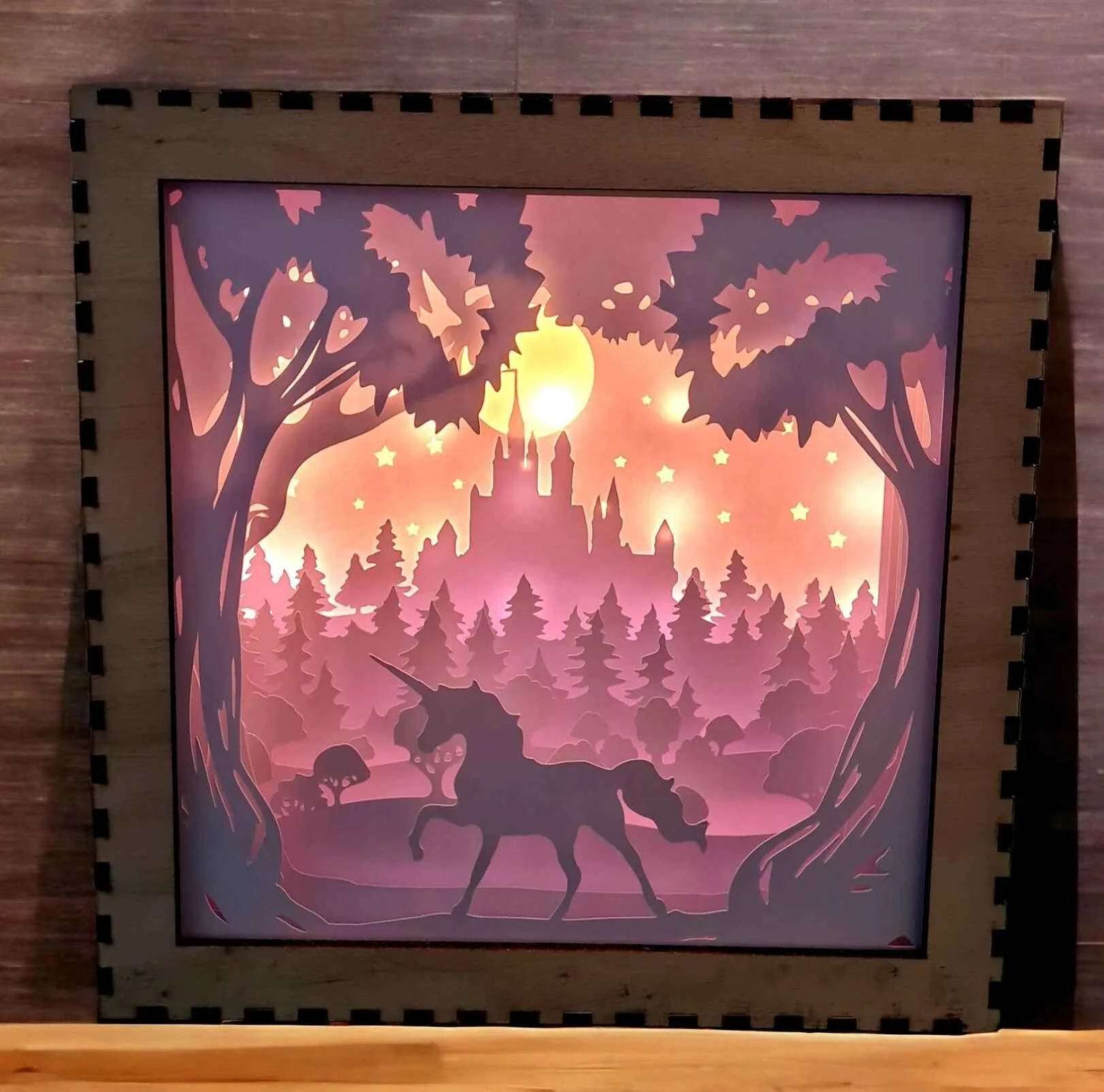 Licorne - Fichier Lightbox Licorne pour un Éclairage Magique - LIJO CREA